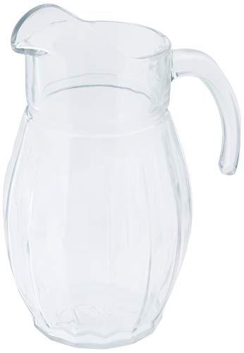 Jarra de Vidro transparente 2 litros, para servir sucos e bebidas quentes ou frias, VDR5691, Euro Home