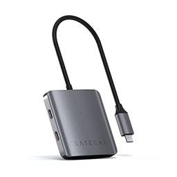 Satechi Hub USB-C de 4 portas – Apenas transferência de dados (sem carregamento/vídeo) – Compatível com MacBook Pro 2020, 2020 MacBook Air M1, 2021 iPad Pro M1