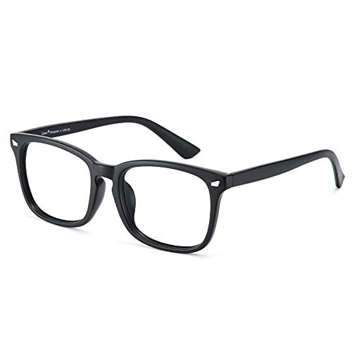 Cyxus Armação de Óculos Masculino e Feminino, Moda Armação Retangular Oculos de Balcão (Preto fosco 8082X02)