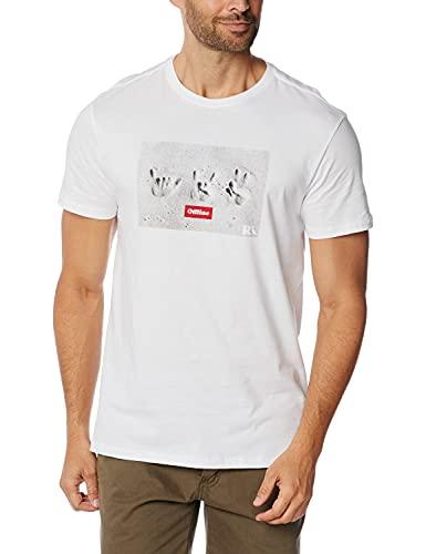 Camiseta Estampada Offline Mãos, Branco, GG