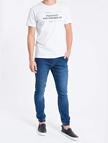 Camiseta Positive, Calvin Klein, Masculino, Branco, M
