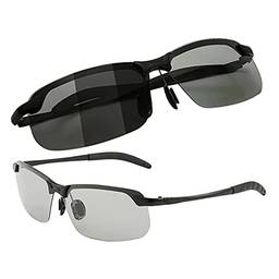 Newmind 2 x óculos de sol masculinos polarizados para dirigir