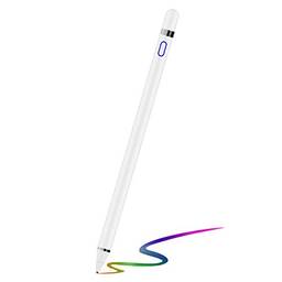 Caneta Stylus Touch Screen Pencil: Caneta Stylus Ativa Compatível com Apple iPhone, iPad, HP, Dell, Tablet, Notebook, Kindle Fire - Lápis de desenho capacitivo digital de ponta fina