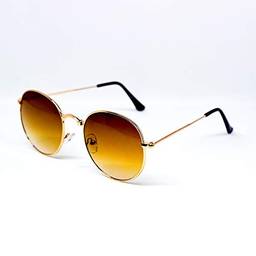Óculos de sol Round Clássico Proteção UV400 Redondo Unissex Vazcon