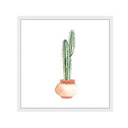 Quadro com Vidro Cactus I Kapos Branco