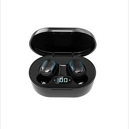 Fones de ouvido sem fio SZAMBIT Fones de ouvido sem fio Bluetooth 5.1 Fones de ouvido intra-auriculares integrados 28H Playtime IPX7 Modo individual / duplo para escritório / fitness / esporte para LG Redmi Apple Samsung Huawei Preto