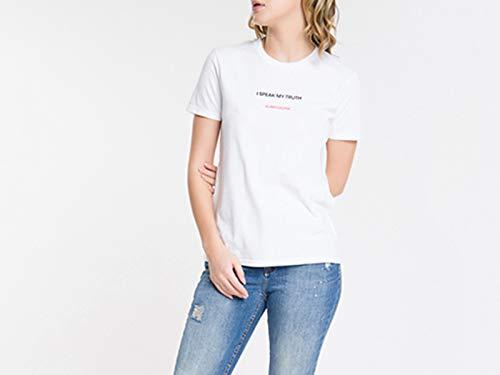 Camiseta Slim I Speak, Calvin Klein, Feminino, Branco, M