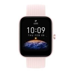 Relógio inteligente Amazfit Bip 3 para iPhone Android, Health Fitness Tracker com tela grande de 1,69 ", duração da bateria de 14 dias, mais de 60 modos esportivos (rosa)