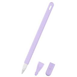 Novo estojo de silicone antiqueda e antiderrapante para caneta de silicone TwiHill para Apple Pencil 2ª geração (Roxa)