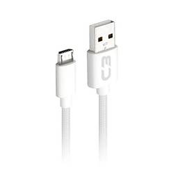Cabo USB-Micro USB C3Plus CB-M11WH 1M Branco - Compatível com Android USB-Micro Corrente 2A