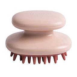Queenser Escova de shampoo para massageador de couro cabeludo de silicone macio escova para cabelo úmido e seco