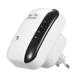 Henniu Amplificador de Sinal WiFi 300M Repetidor WiFi Sem Fio Alcance WiFi Ext com 2 Antenas Internas para Home Office Branco Plug UE