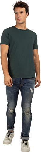 Camiseta, Replay, Masculino, Verde Escuro, M