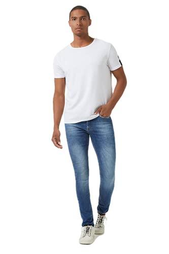 calça jeans jondrill super skinny Replay 40 Blue Médio