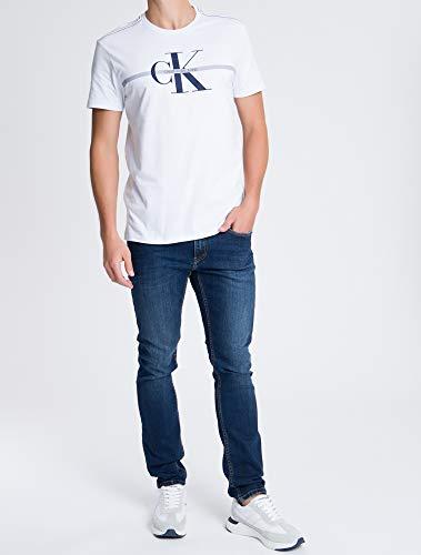 Camiseta Silk rolo, Calvin Klein, Masculino, Branco, M
