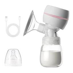 bomba de mama,Bomba de leite portátil integrada com tela de LED Bomba de mama elétrica para amamentação 2 modos 9 nível de sucção baixo ruído com protetor de mama de silicone de 22 mm 180 ml garrafa de leite
