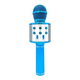 Strachey Máquina De Karaokê,Microfone sem fio para gravação de canto com luzes LED coloridas Microfones BT de mão Microfone de karaokê infantil Reprodutor KTV doméstico