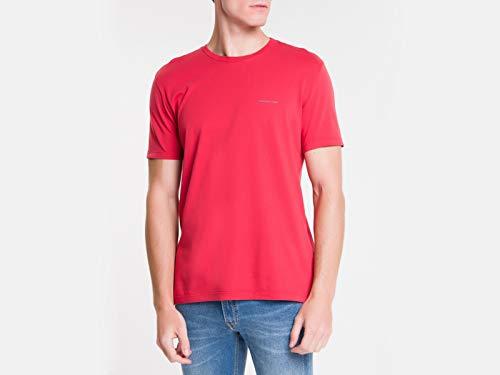 Camiseta Manga Curta Básica, Calvin Klein, Masculino, Vermelho, P