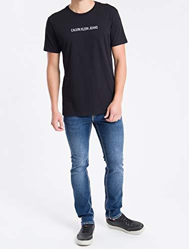 Camiseta Logo Centro, Calvin Klein, Masculino, Preto, M