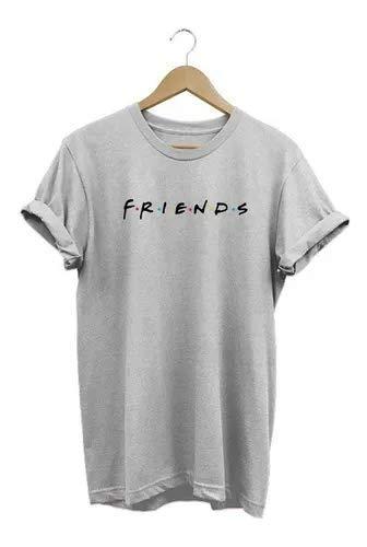 Camiseta Unissex Tshirt Camisa Friends Série (G, Cinza)
