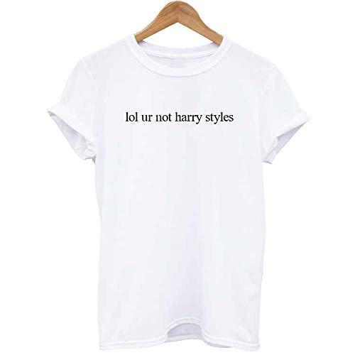 Camisa Lol Ur Não Harry Styles Tumblr Algodão One Direction Branca - M