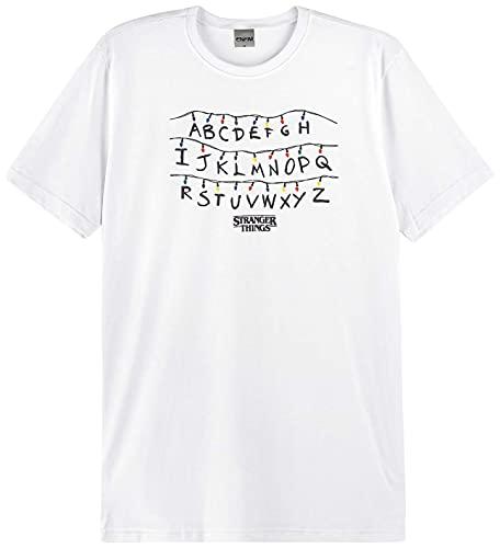 Camiseta Slim Stranger Things Unissex Enfim, Off White, Unissex, GG