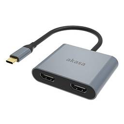 Akasa USB Tipo C para Dual HDMI MST Adapter USB 3.1 4K UHD