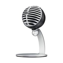 Shure Microfone condensador digital MV5 com cabos USB e Lightning – Cinza com espuma preta