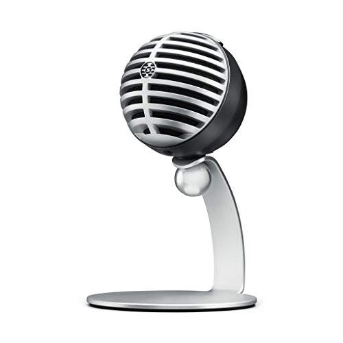 Shure Microfone condensador digital MV5 com cabos USB e Lightning – Cinza com espuma preta