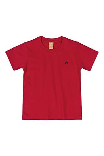 Camiseta Infantil Básica Menino, Up Baby, Meninos, Vermelho Alto Risco, 01