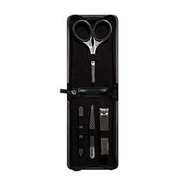 Kit de cuidados masculinos da Revlon, cortador de unhas, tesouras de cuidados de segurança, lixa de unhas e pinças, ferramentas de remoção de cabelo de alta precisão, aço inoxidável (pacote com 1)