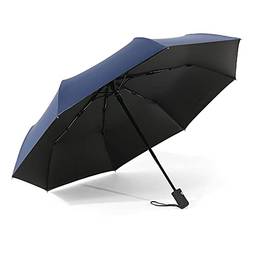 Guarda-chuva, Gainty Guarda-chuva de abertura/fechamento automático Guarda-chuva compacto para sol e chuva Guarda-chuva portátil para viagem Guarda-chuva à prova de sol e vento