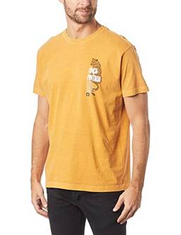Camiseta,T-Shirt Stone Onça-Pintada,Osklen,masculino,Amarelo Escuro,M