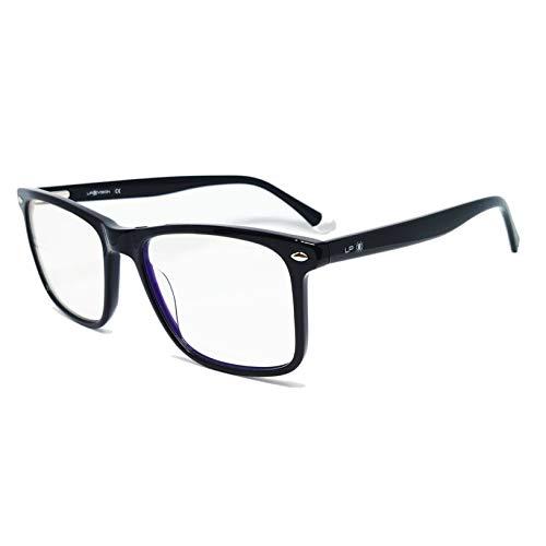 Óculos com Filtro de Luz Azul LP Vision Para Computador Celular e Games - Clássico (Preto)