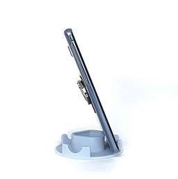 Suporte de Mesa para Celular ou Tablet serve em todos os aparelhos - Modelo Redondo (Branca)