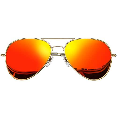 Óculos de Sol Aviador Polarizados para Homens Mulher KANASTAL Lentes Espelhadas Clássicas Com Proteção UV óculos esportivos armação grande Retangulares