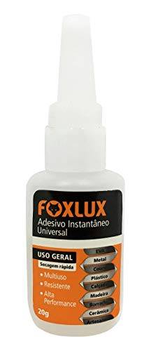 Adesivo Instantâneo Universal Foxlux – 20g – Multiuso – Secagem rápida – Resistente – Alta performance