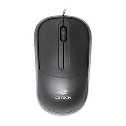 C3Tech Mouse USB Preto MS-35BK - Resolução de 1000 DPI, Plug and Play, Comprimento do Cabo de 1,10m, Compatível com: Windows Vista/7/8/8.1/10