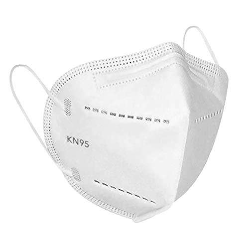 Máscara Descartável Proteção Kn95 5 Camadas com Elástico Branca-SOS Mascaras - FBA (10)