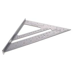 Ferramentas De Medição Para Moldagem De Carpinteiro De Régua De Triângulo De Alumínio De 7"