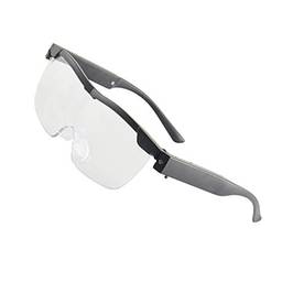 Healifty Lupa de óculos com luz LED recarregável por USB, para trabalho de perto, passatempos, artesanato