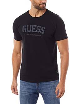GUESS Usa Authentic Brand, T Shirt Masculino, Preto (Black), G3