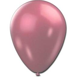 São Roque Metalizado Balões para Decoração, Rosa, 25 peças