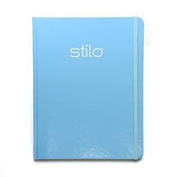 Caderno Anotação G 190X245MM Stilo Azul Pastel 80 fls