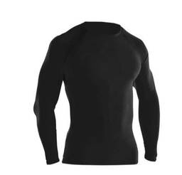 Camisa Termica Adulto Blusa Proteção UV 50 Quente/Frio Fitness Esporte (GG, preto)