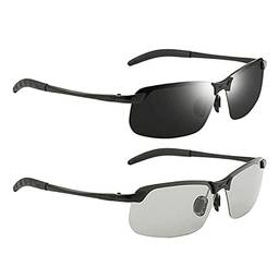 NC 2 óculos Polarizados Fotocromáticos para Esportes Ao Ar Livre para Dirigir para Homens E Mulheres