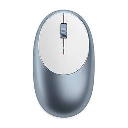 Satechi Mouse de Alumínio sem fio Bluetooth M1 - Com porta USB C. Compatível com MacBook Pro/Air 2022 , Mac Mini, iMac Pro/iMac, iPad Pro 2021 e todos os modelos Mac 2012 e posteriores. Cor Azul.