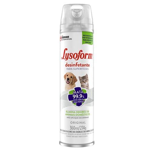 Desinfetante Lysoform Pets Original Aerossol 360ml