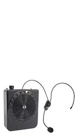Megafone Portatil Amplificador Kit Professor Com Radio Fm, Microfone E Usb E Sd Recarregavel