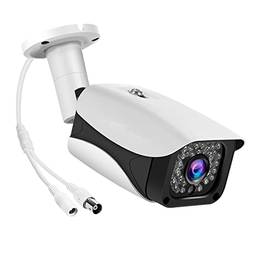 Tomshin 2MP 1080P Câmera de segurança de alta definição completa externa/interna (híbrido 4 em 1 CVI/TVI/AHD/CVBS) Infravermelho de visão noturna à prova de intempéries CCTV câmera bala Sistem